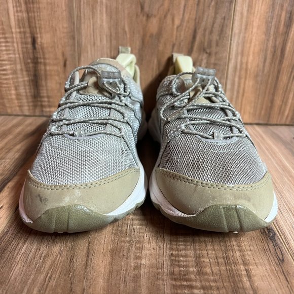 Land's End Womens Water Shoes Tan Brown White Mesh Bungee Athletic 1374 Size 6 B - Picture 4 of 8